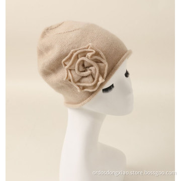 Custom Pure Cashmere Women's Beanie Hat